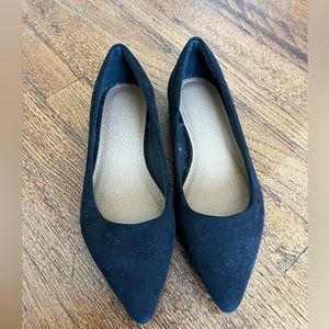 ASOS black painted toe flat size 4.5